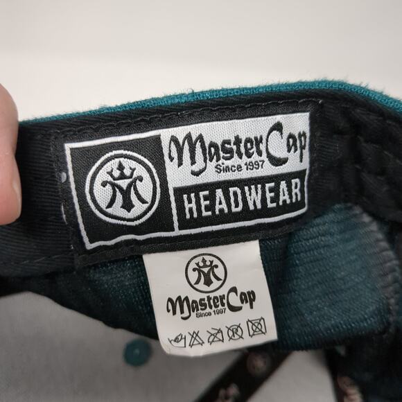 Master Cap Headwear Snapback Cap Blue One Size Adjustable Embroidered 6 Panel - Picture 9 of 9